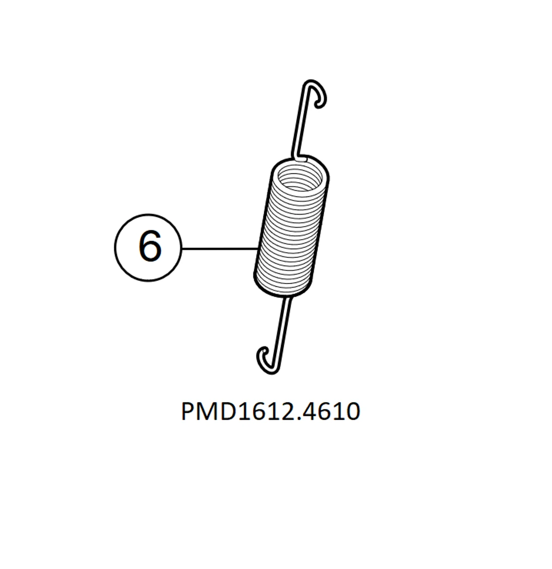 PMD1612.4610 vyvažovacia pružina pre závoru S/X-BAR/WIDE S