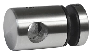 Svorka bodová na trubku ø12 mm, plochá (ø25 mm), broušená nerez K320 / AISI304 - slide 0