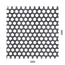 Děrovaný plech kruhový přesazený Fe, otvor: ø 10 mm, rozteč: 15 mm, (1000x2000x1 mm)