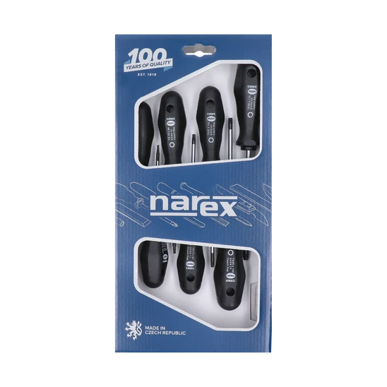 Sada profi skrutkovačov 7 dielna, výrobca NAREX, TX6 x 50, TX8 x 60, TX10 x 80, TX15 x 80, TX20 x 100, TX25 x 100, TX30 x 115