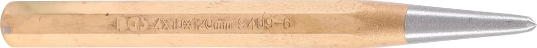 Důlčík 4mm, tvrzený, lakovaný, 4 x 10 x 120 mm, DIN 7250