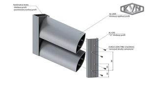 Poškodený profil 100x24.5mm, L-6000mm, hliník bez povrchovej úpravy - slide 6