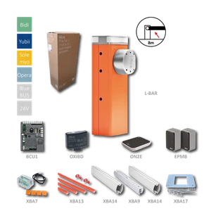 L-BAR KIT automatická závora do 8m (24V, 160W, 400Nm) riadiaca jednotka BCU1, 1x XBA17, 2x XBA14, 1x XBA9, 2x XBA13, 1x OXIBD, 1x ON2E, 1pár EPMB, 1x XBA7 - slide 0