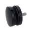 svorka bodová na sklo 8-16mm plochá (ø 50mm/M8), broušená nerez K320/AISI304, balení obsahuje gumičky na sklo, barva: černá
