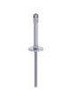 Příruba (středová) na fasádní lankovou zeď, odsazení 150 mm, se dvěma otvory na lanko ø5 mm, nerez AISI 304