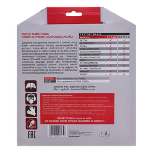 Turbo diamantový kotouč lisovaný za tepla 230 × 2,6 × 22 mm - slide 3