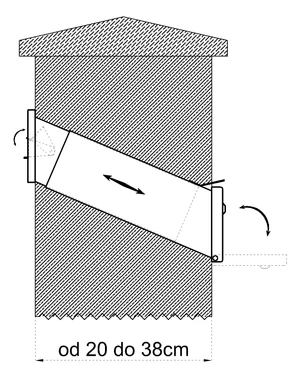 Poštovní schránka do zdi (275x90x400mm), max. formát listu: A4, leštěná nerez, AISI430 - slide 1