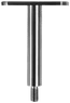 držiak madla pevný, plochý (78x64 mm) závit M8, brúsená nerez K320 /AISI304