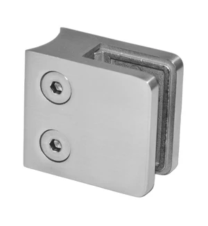 Svorka skla/plechu na trubku ø33.7mm, brúsená nerez AISI304 - slide 0
