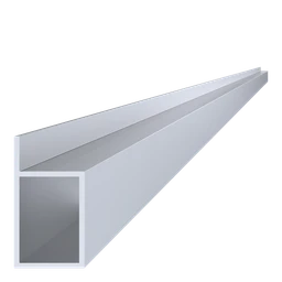 L profil uzavretý 40x55x75x6000mm, bez povrchovej úpravy
