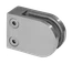 Svorka plochá na jokel 40x40mm, brúsená nerez AISI304
