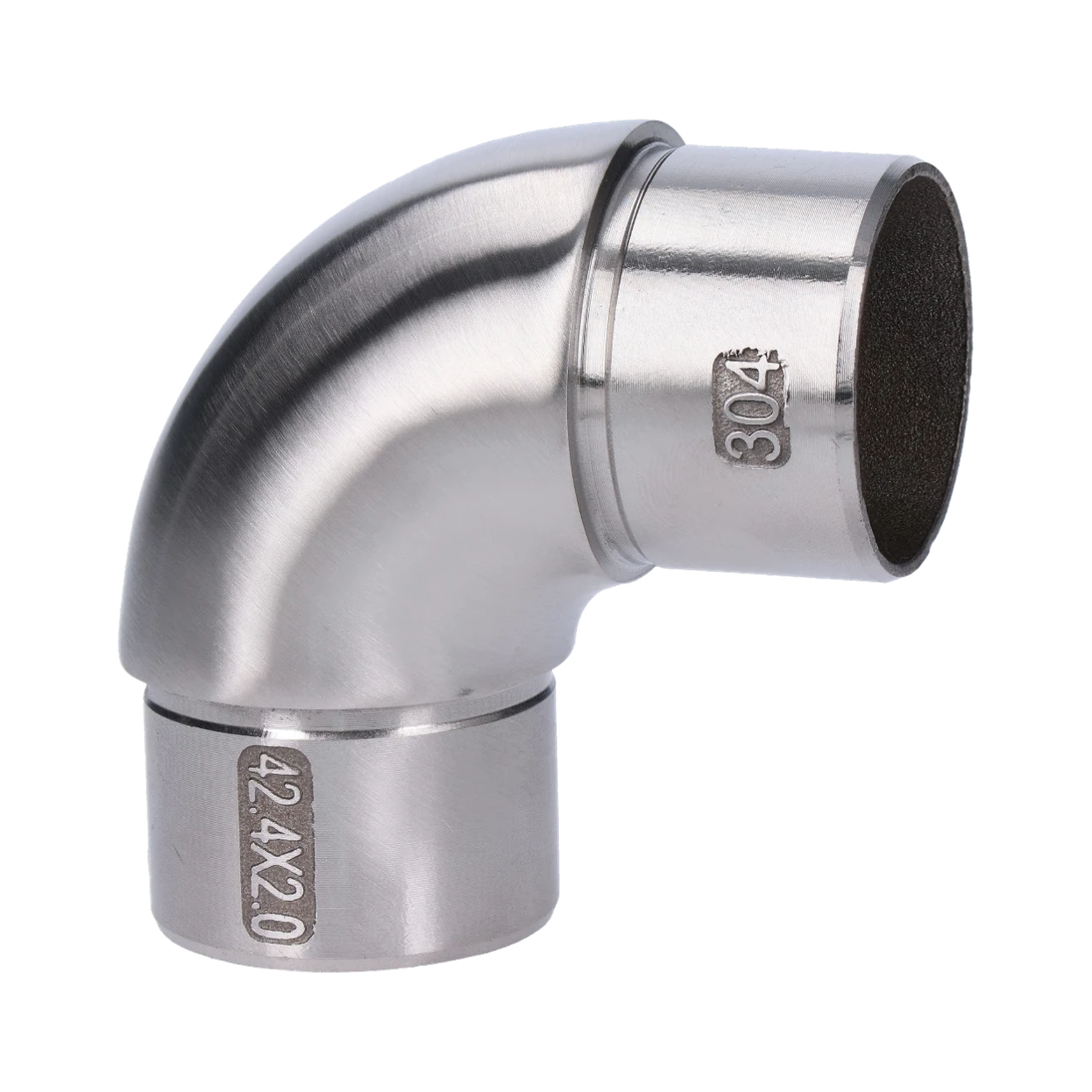 Spojka oblouková na trubku ø42.4mm, broušená AISI304