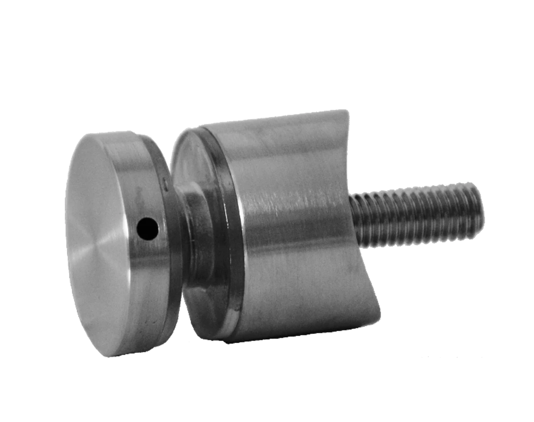 Svorka bodová, na ø42.4mm, sklo 6-12mm, brúsená AISI304