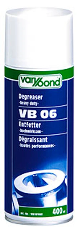 VARYBOND VB06 univerzálny odmasťovač (400ml). Pre odstránenie silných usadenín všetkých typov.
