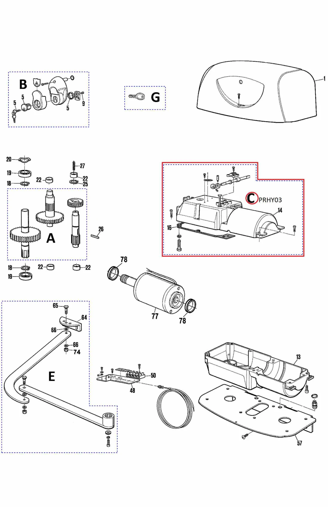 PRHY03 kit motora pre HYPPO