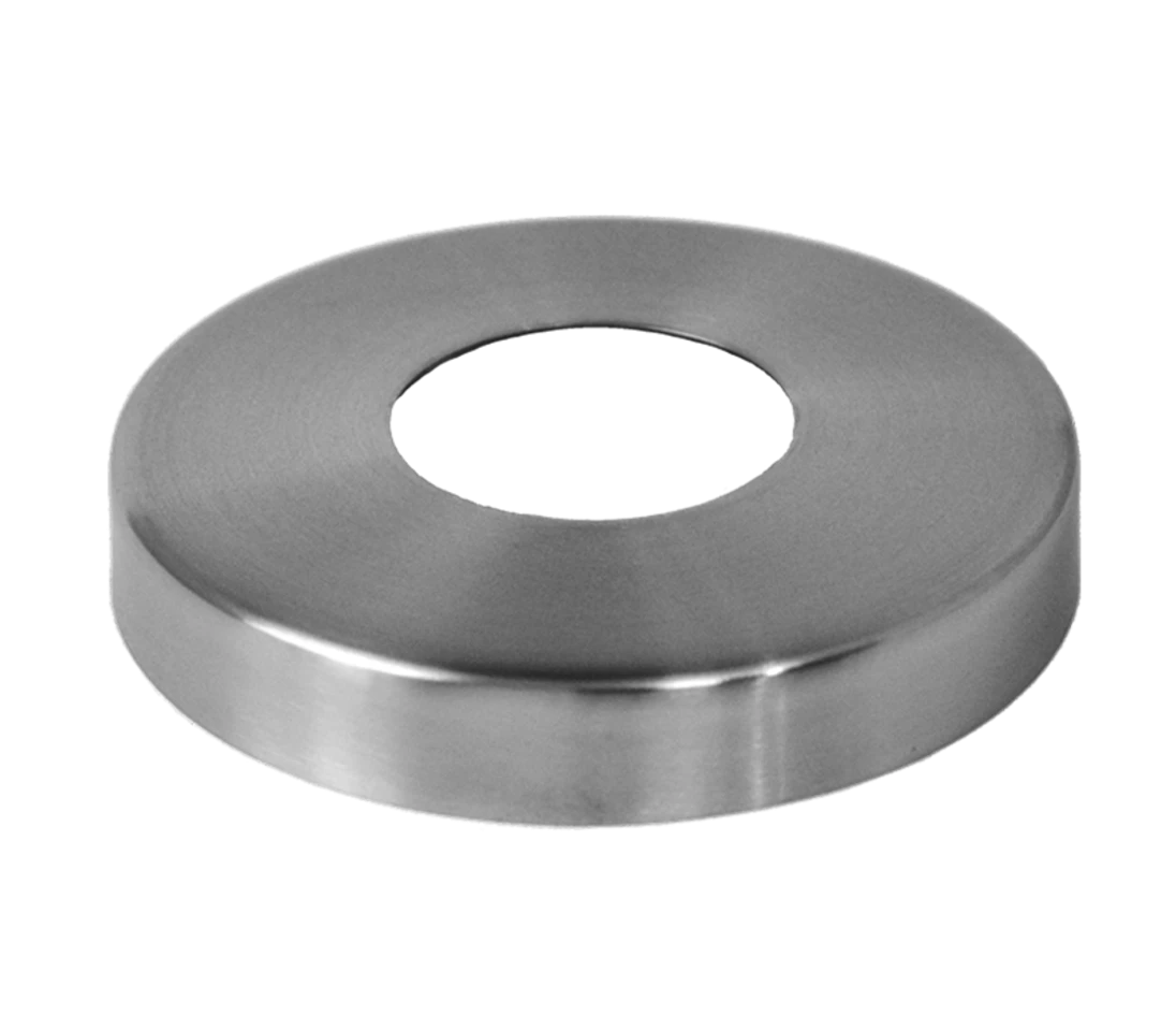 Kryt příruby (ø 105 / 18 mm), otvor ø43 mm, broušená nerez K320 / AISI316