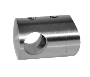 Držiak tyče ø 12mm na trubku ø 42.4mm, brúsená nerez AISI316 - slide 0