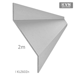 Z-profil lamela L-2000 mm, 27x46x27x1,5 mm, zinkovaný plech, použití pro plotovou výplň, možnost použít s KU60Zn, cena za 2 metrový kus