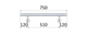 Madlo ø 42.4mm, L-750mm, brúsená nerez AISI304