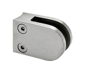 Svorka na trubku ø33.7mm, sklo 6-8.76mm, broušená AISI304 - slide 0