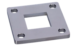 Kotevní deska (92x92mm), otvor: 40.2x40.2mm, broušená nerez K320 / AISI304