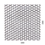 Tahokov Fe kosočtvercová oka: 22x12mm, můstek: 3mm (1000x2000x2mm)