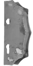 Kazetová zostava pre bránku 230x93x40mm, otvor pre kľučku ø 20mm, na profil 40x40mm, zdobená, pre zámok ZM90/80