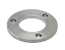 Kotviaca platňa (ø 80x6mm) na trubku ø 42.4mm (otvor ø 42.6mm), brúsená nerez K320 /AISI304