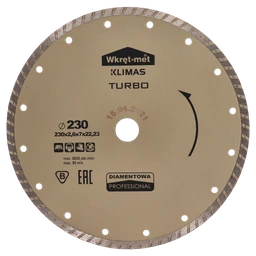 Turbo diamantový kotouč 230 × 2,6 × 22 mm