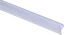 plastové tesnenie na sklo 8mm, medzi sklenené dvere a stenu alebo podlahu, 2200mm