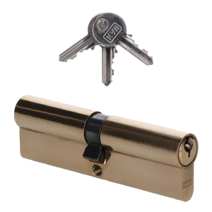 cylindrická vložka EURO 50/50mm, mosadzná, 3 kľúče, skrutka M5x65mm - slide 0