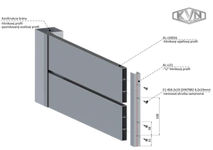 Profil na výplň 100x16x6000 mm, materiál EN AW-6060 T66, přírodní hliník bez povrchové úpravy, cena za KUS - slide 2