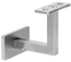 Držák madla na stěnu pevný, se závitem M8, (plochý, L: 70x70 mm, kotevní deska: 70x40 mm), broušená nerez K320 /AISI304