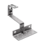 Strešný hák nastaviteľný na troch miestach vhodný pre zakrivené krytiny (betónové alebo keramické). Nerez A2