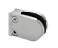 Svorka skla/plechu na trubku ø42.4mm, broušená nerez AISI304