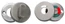 okrúhla rozeta s uzamykacou páčkou na WC dvere s ukazovateľom uzamknutia (ø52x31mm), brúsená nerez K320 /AISI304