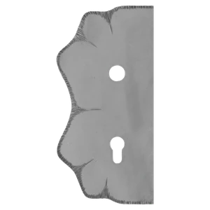 Štít 250x125x3mm s otvormi, otvor pre kľučku ø 19,5mm, zdobený, ľavý, pre zámok ZM90/80 - slide 0