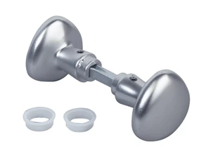 LOCINOX® 3006R klučka - otočná guľa, materiál: eloxovaný hliník (strieborný), hriadeľ 8x8x90 mm, cena za PÁR - slide 0