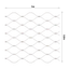Lanková síť, 0.8mx5m, oko 50x50mm, t-2mm, nerez AISI316