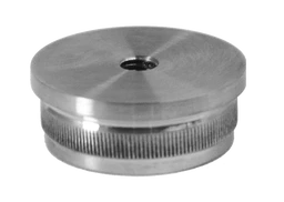 Spodek držáku madla (závit M8) na trubku ø 42,4 mm, broušená nerez K320 / AISI304