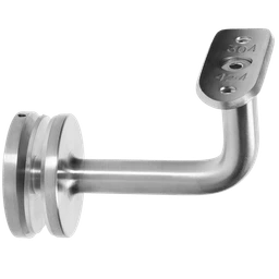 Držák madla ø42.4mm, sklo 6-21,52mm, broušená AISI304