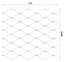 Lanková sieť 0,8 x 1 m, oko 50 x 50mm, ø2 mm, AISI 316
