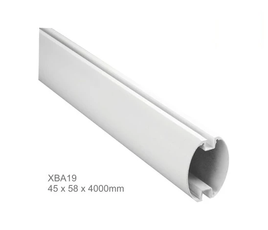 hliníkové oválne rameno, farba biela, rozmer: 45 x 58 x 4000mm, pre S-BAR