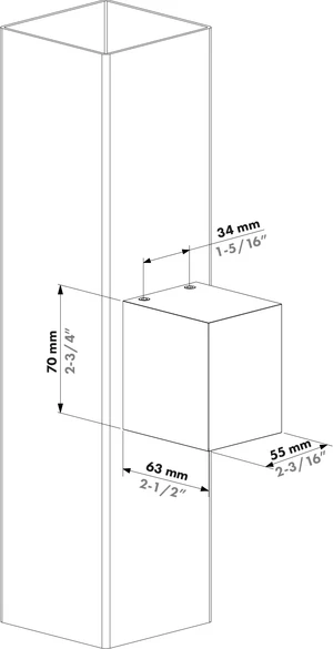 LOCINOX nástenné osvetlenie, kocka - slide 1