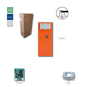 Automatická závora do 7 m, 24 V, oranžová bez majáku a bez ramene - slide 0