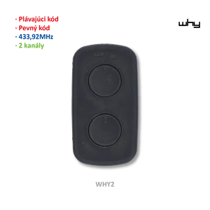 Vysílač LITE MINI NOA 4kanál, 433MHz, pevný/plovoucí kód - slide 3