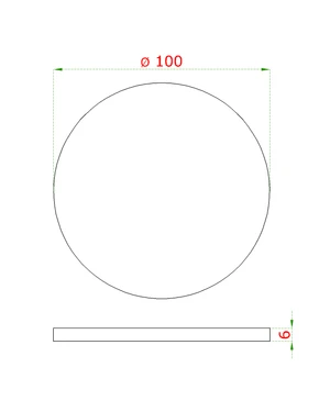 Ukončenie ø100mm/H-6m, brúsená nerez AISI304 - slide 1