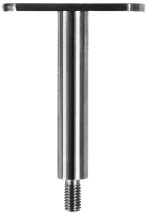 Držák madla pevný, plochý (78x64 mm) závit M8, broušená nerez K320 / AISI304 - slide 0