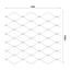 nerezová lanková síť, 0,8m x 10m (šxd), oko 50x50 mm, tloušťka lanka 2mm, AISI316, síť neni ukončena okami pro provlečení lanka (V nerozloženém stavu má síť 11,64m)