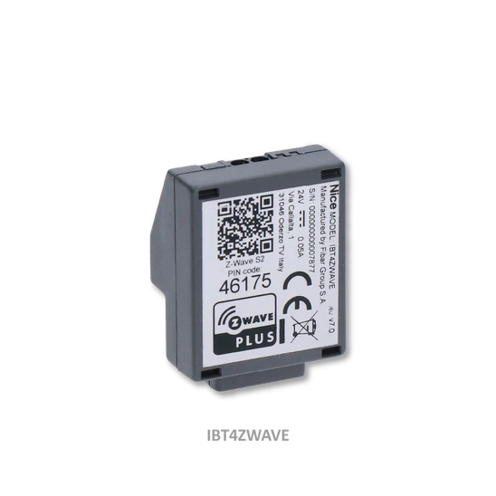 BiDi-ZWave je špeciálne zariadenie určené na plug & play integráciu medzi riadiacimi jednotkami Nice motorov a inteligentným domácim systémom FIBARO.